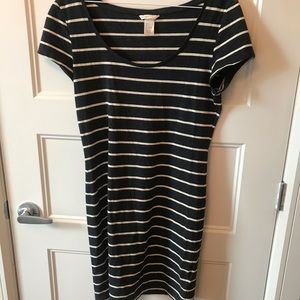 Striped T Shirt Dress - Size Small